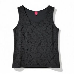 4/$20 212 Collection Black Lace Sleeveless Tank Top XL